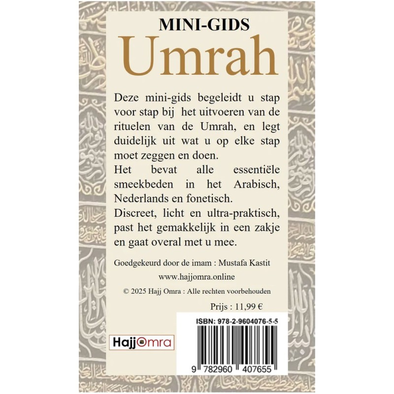 Mini-gids Umrah (NL) - Guide de poche - Hajjomra