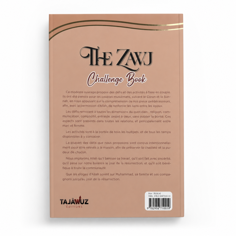 The Zawj Challenge Book - Pour un mariage réussi ! - Safiyyah Umm Ishaq - Éditions Tajawuz