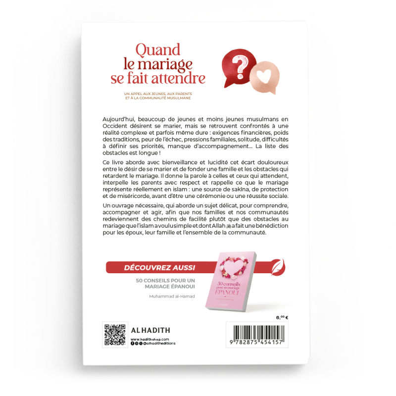 Quand le mariage se fait attendre - Oum Jounayd - Editions al-hadith