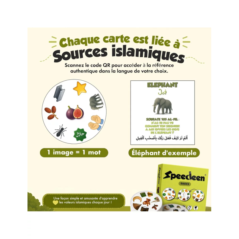 Speedeen - Apprends des mots de l'islam en Jouant ! - Al bayyinah