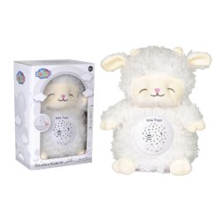Doudou Kabchi Mouton - Blanc- Veilleuse Coranique avec détecteur de pleurs - Islatoys