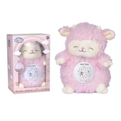 Doudou Kabchi Mouton - Rose - Veilleuse Coranique avec détecteur de pleurs - Islatoys