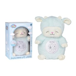 Doudou Kabchi Mouton - Bleu - Veilleuse Coranique avec détecteur de pleurs - Islatoys