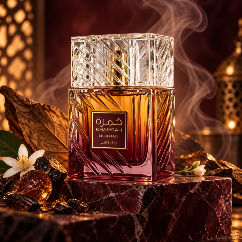 Lattafa Khamrah Dukhan – Eau de Parfum unisexe 100 ml