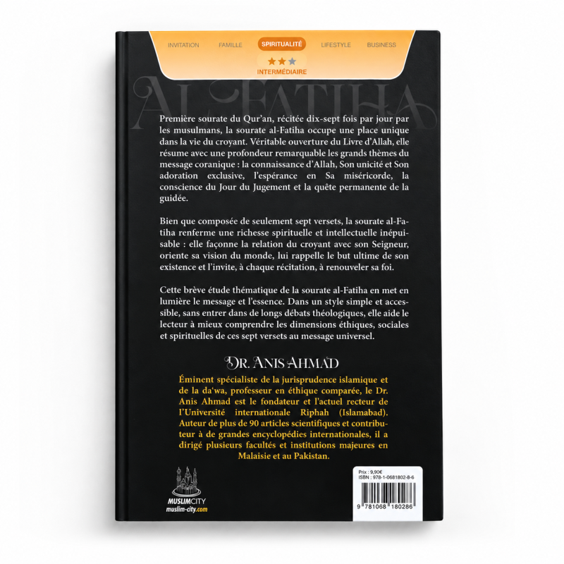 Les leçons de la sourate Al-Fatiha - Anis Ahmad - Editions MuslimCity