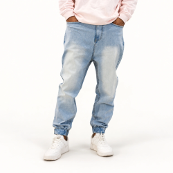 Sarouel Denim – Bleu clair délavé – WASSAT