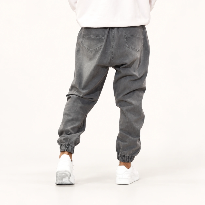 Sarouel Denim – Gris délavé – WASSAT