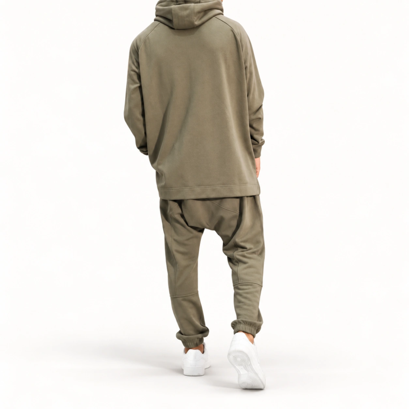Ensemble Terry hoodie et sarouel – Kaki – WASSAT