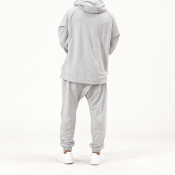 Ensemble Terry hoodie et sarouel – Gris chiné – WASSAT