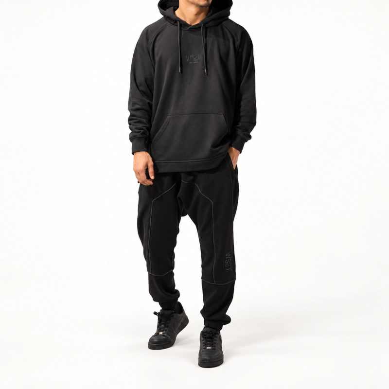 Ensemble Terry hoodie et sarouel – Noir – WASSAT