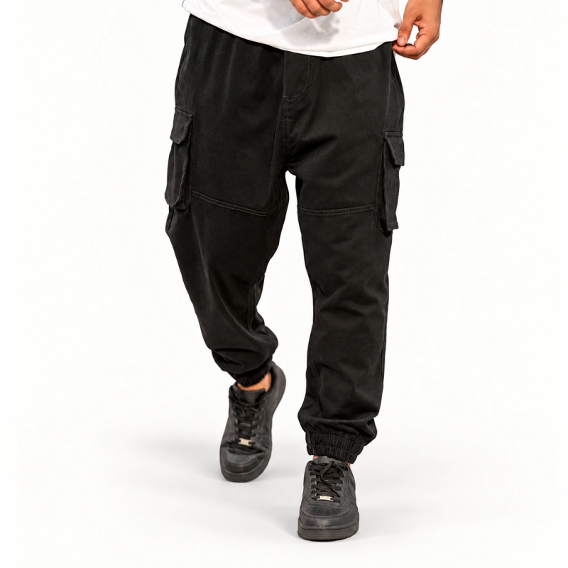Sarouel Cargo – Noir – WASSAT