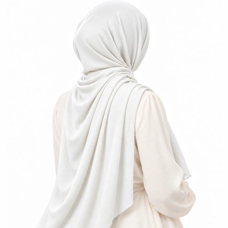 Voile en jersey premium Medina – Blanc