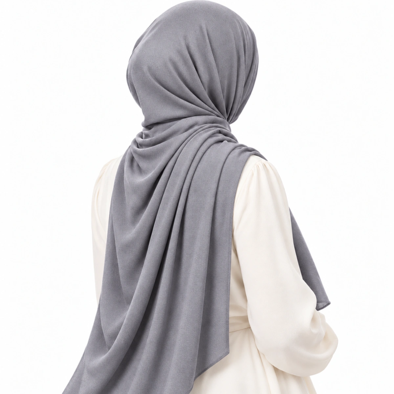 Voile en jersey premium Medina – Gris