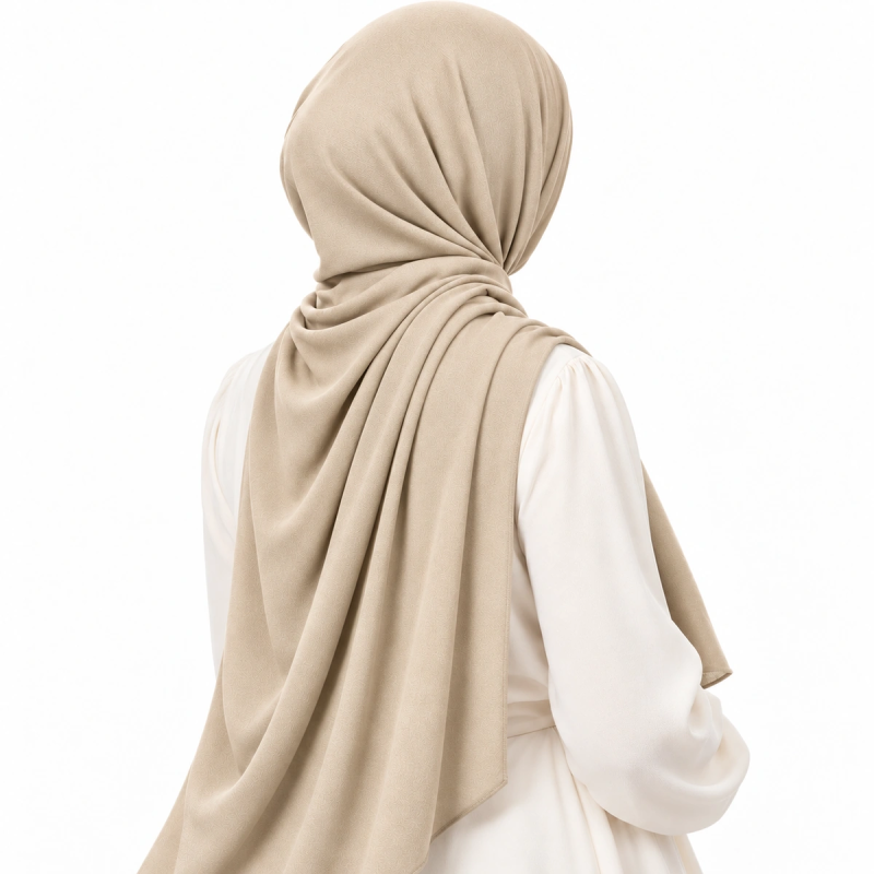 Voile en jersey premium Medina – Beige
