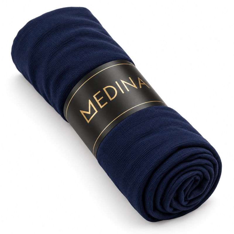 Voile en jersey premium Medina – Bleu marine