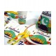 AID BOX (GUIRLANDE, NAPPE, CHAPEAUX, GOBELETS, ASSIETTES, FOURCHETTES, SERVIETTES, MASQUES & PAILLES) - MOOSLIM TOYS