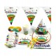 AID BOX (GUIRLANDE, NAPPE, CHAPEAUX, GOBELETS, ASSIETTES, FOURCHETTES, SERVIETTES, MASQUES & PAILLES) - MOOSLIM TOYS