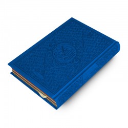 Le Coran Arc-en-ciel version arabe (Lecture Hafs) - Couverture couleur Bleu de luxe - Rainbow - Editions Orientica