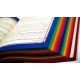 Le Saint Coran Rainbow (Arc-en-ciel) - Français/arabe avec transcription phonétique - Edition de luxe (Couverture Cuir Marron)