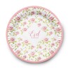 Assiettes vintage rose - lot de 6 assiettes - Eid moubarak