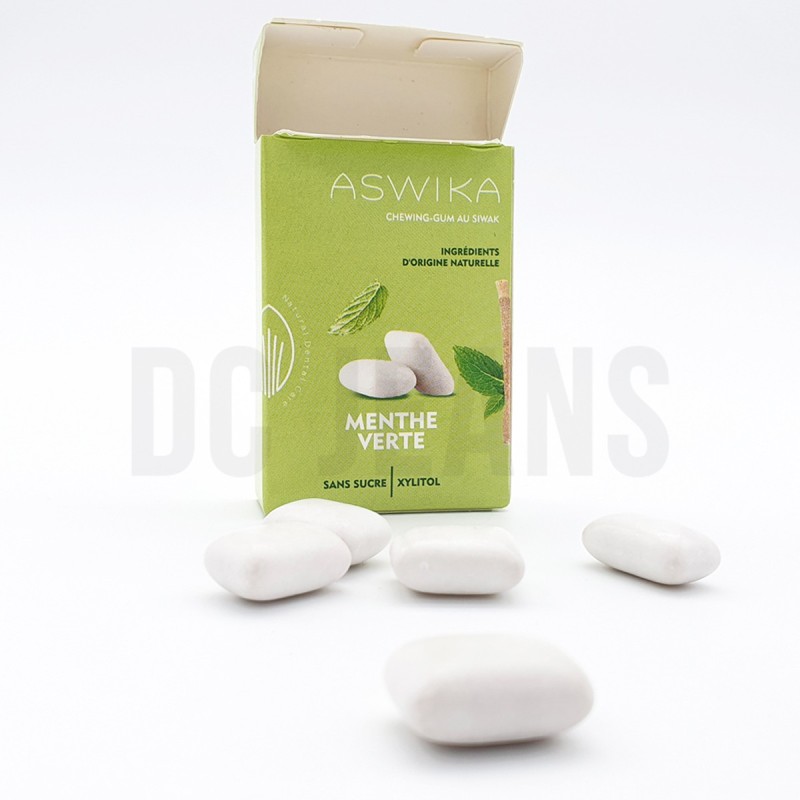 Chewing-gum Menthe naturel - Sans sucre - Aswika