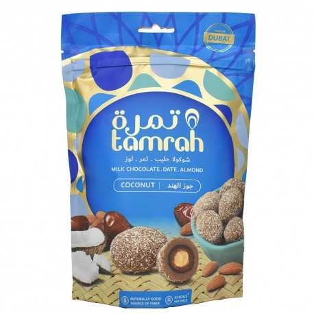 Tamrah - Dattes Aux Amandes Enrobées De Chocolat À La Noix De Coco (80 G)