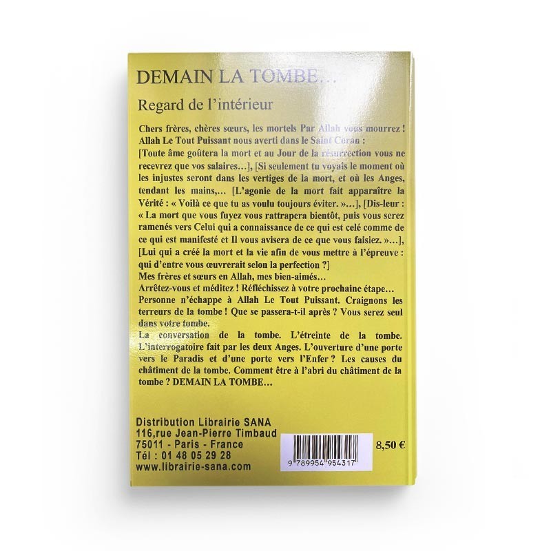 Demain La Tombe D'après Husayn Yaqub - EDITIONS AL MADINA