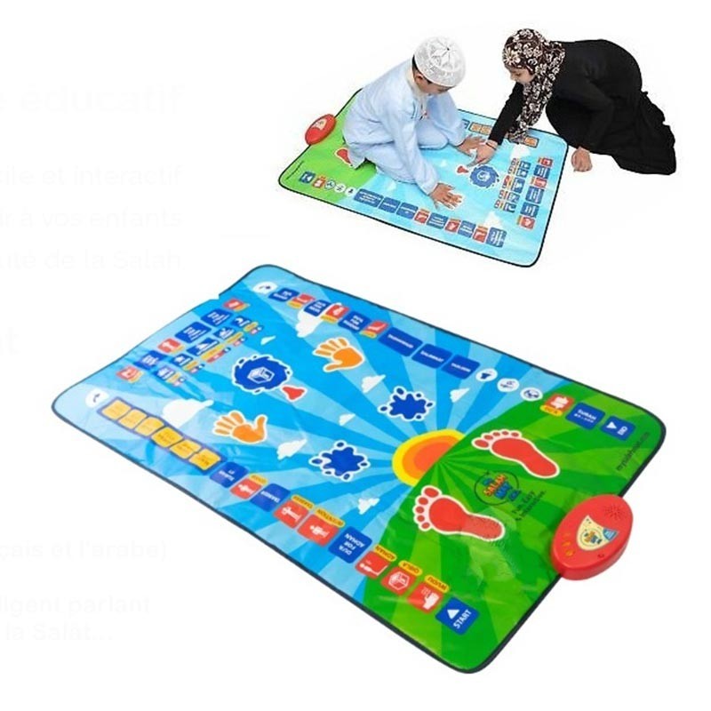 Tapis de prière éducatif et interactif (Tapis électronique parlant pour l'apprentissage de la Salât)