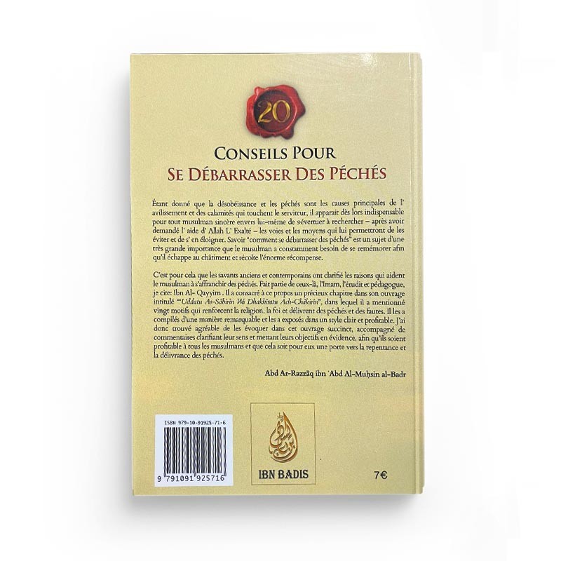 20 Conseils Pour Se Débarrasser Des Péchés (بواعث الخلاص من الذنوب)