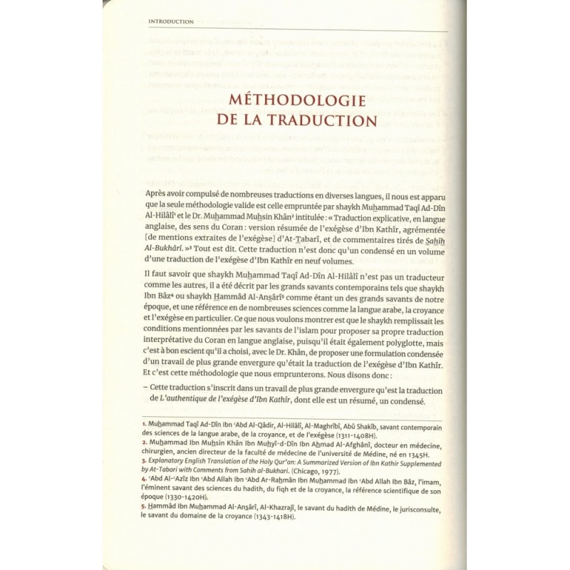 Le CORAN Et La Traduction Du Sens De Ses Versets (Arabe-Français), Éditions Tawbah