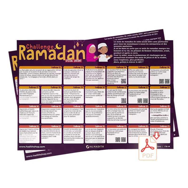 Activités pour Enfant : Le Calendrier pour Ramadhan - Envie de