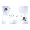 Napperons Bleu pivoine (lot de 6) - Eid moubarak
