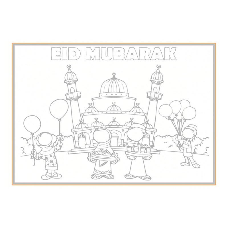 Napperons arc (lot de 6) - Eid moubarak