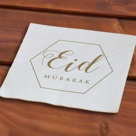 Serviettes en papier (50 pieces)  - Eid moubarak