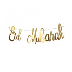 Lettre Slinger - Eid Mubarak - or