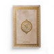 Le Saint Coran version arabe (Lecture Hafs) de luxe avec couverture creme dorée (14 x 20 cm)