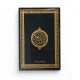 Le Saint Coran version arabe (Lecture Hafs) de luxe avec couverture noir dorée (14 x 20 cm)