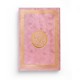 Le Saint Coran version arabe (Lecture Hafs) de luxe avec couverture vieux rose dorée (25 x 35 cm) - GRAND FORMAT