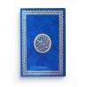 Le Saint Coran version arabe (Lecture Hafs) de luxe avec couverture bleu dorée (25 x 35 cm) - GRAND FORMAT