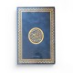 Le Saint Coran version arabe (Lecture Hafs) de luxe avec couverture bleu nuit dorée (25 x 35 cm) - GRAND FORMAT