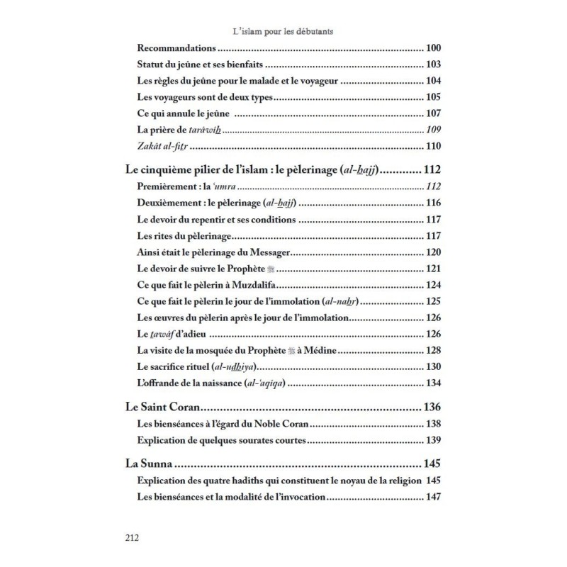 l'Islam pour les débutants - Muhammad al-‘Arfaj - éditions Al-Hadîth