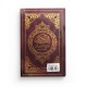 Le Noble Coran et la traduction en langue française de ses sens - couverture cartonnée en daim couleur bordeaux doré