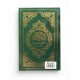 Le Noble Coran et la traduction en langue française de ses sens - couverture cartonnée en daim couleur vert doré