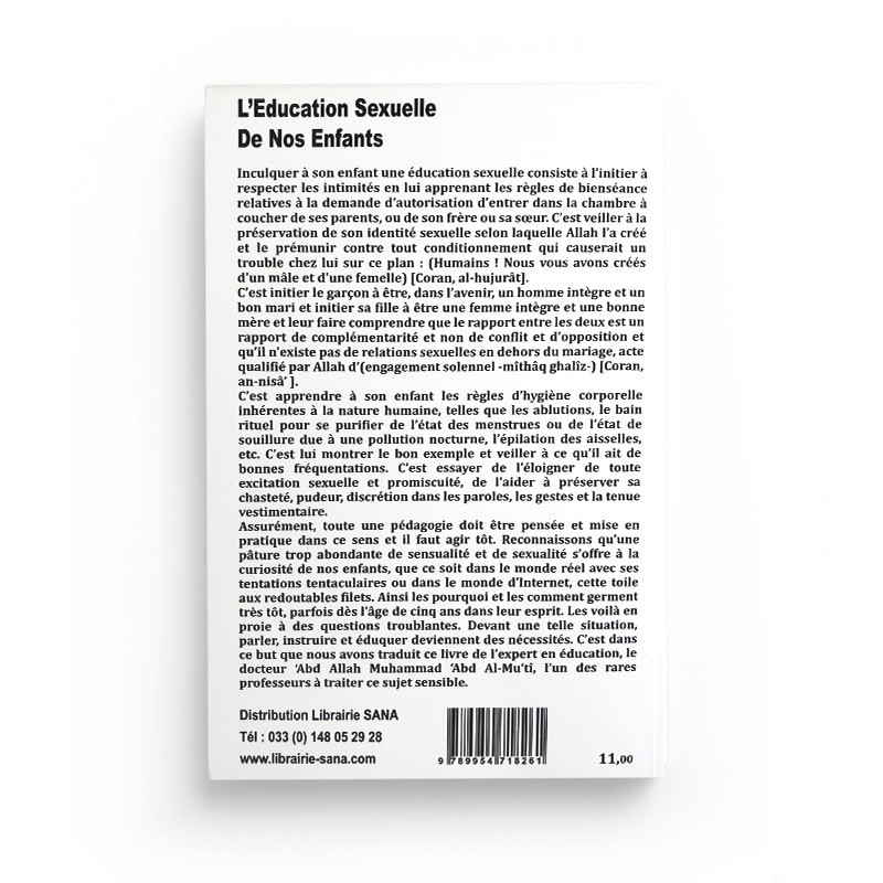 Réussir L'éducation Sexuelle De Nos Enfants (Uniquement Pour Les Adultes), De Dr Abdallah Abd Al-Mu'ti
