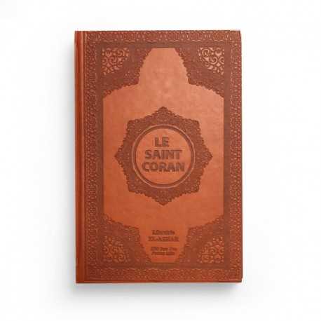 Le saint Coran - arabe français - brun - Librairie El-Azhar