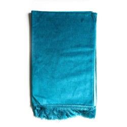 Tapis De Prière Velours Luxe Couleur Unie - 120 X 70 CM - BLEU TURQUOISE