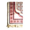 Tapis De Prière En Velours - Contour Géométrique - Fond Sable - COULEUR SAUMON