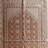Tapis De Prière - Satin Brillant - Motif FLEUR - Couleur ROSE PASTEL