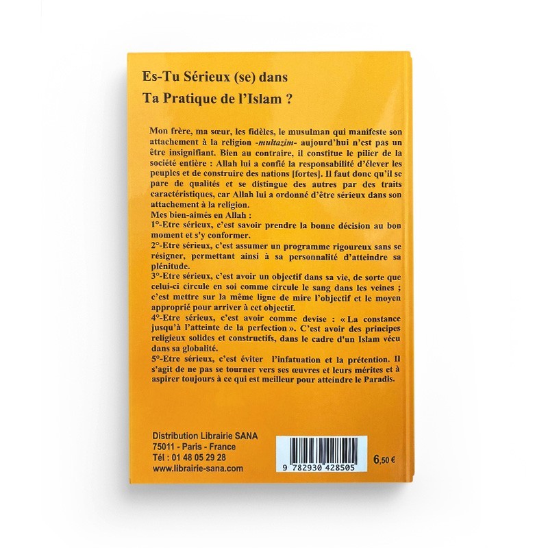 Es-tu sérieux dans ta pratique de l'Islam ? - Cheikh Mohammed Hussayn Ya'coub - Editions Al Madina