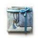 Coffret cadeau : Coran + tasbih + Tapis de priere : bleu ciel